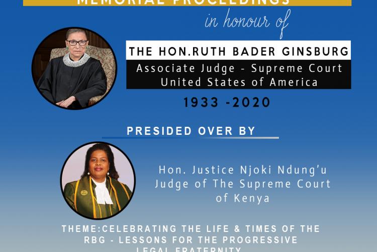 Memorial Proceedings in Honour of Hon.Ruth Ginsburg
